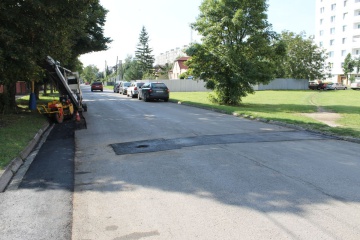 Oprava cesty na Varichovskej ulici