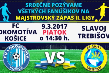 Majstrovský zápas II. ligy: FC Lokomotíva Košice - FK Slavoj Trebišov