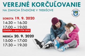 Korčuľovanie pre verejnosť - 19. a 20. september 2020
