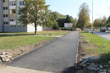 Rekonštrukcia chodníka na Komenského ulici