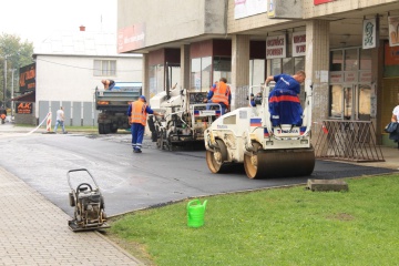 Rekonštrukcia chodníka pred NS Paričan