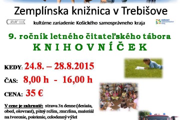 9. ročník letného detského čitateľského tábora „KNIHOVNÍČEK“