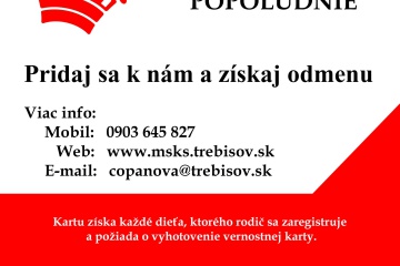 Vernostná karta na Nedeľné rozprávkové popoludnia