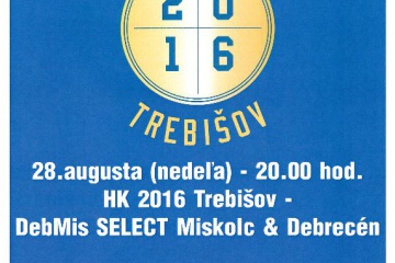 Hokejové zápasy HK 2016 Trebišov