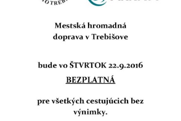 MHD v Trebišove ZADARMO