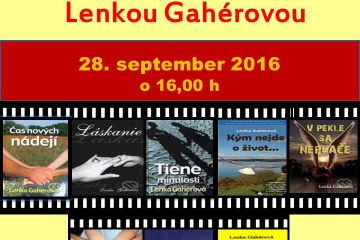 Stretnutie so slovenskou spisovateľkou Lenkou GAHÉROVOU