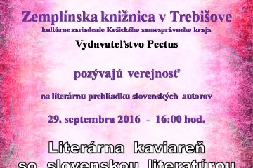 Literárna kaviareň so slovenskou literatúrou