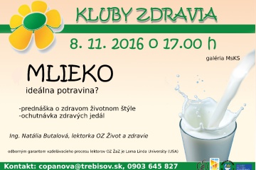 Kluby zdravia: Mlieko, ideálna potravina?