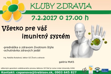 Kluby zdravia: Všetko pre váš imunitný systém