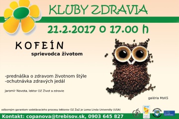 Kluby zdravia: Kofeín - sprievodca životom
