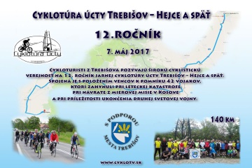 12. ročník cyklotúry úcty Trebišov – Hejce a späť