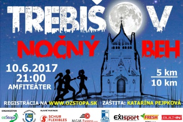 Nočný beh Trebišov 2017