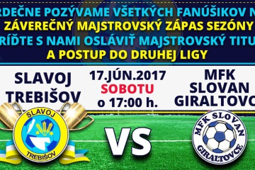 Záverečný majstrovský zápas futbalovej sezóny