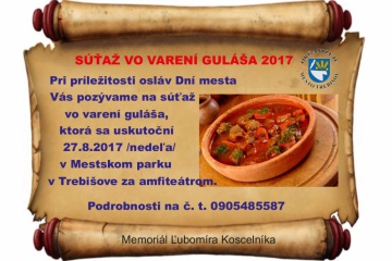Súťaž vo varení guláša - Memoriál Ľubomíra Koscelníka