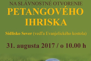 Otvorenie petangového ihriska v Trebišove