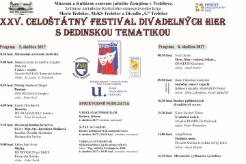 XXV. Celoštátny festival divadelných hier s dedinskou tematikou.