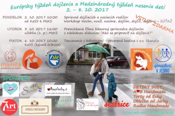 Európsky týždeň dojčenia a Medzinárodný týždeň nosenia detí