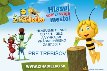Mesto Trebišov opäť súťaží o detské ihrisko Žihadielko!