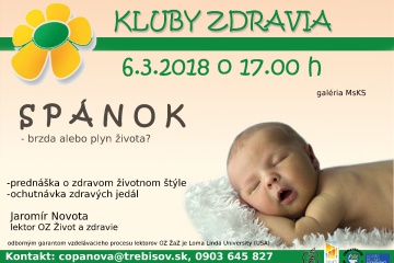 KLUBY ZDRAVIA: Spánok - brzda alebo plyn života?