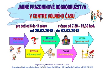 Jarné prázdniny v CVČ Trebišov