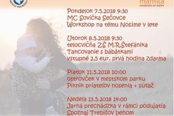 Európsky týždeň nosenia detí 7. - 13.5.2018