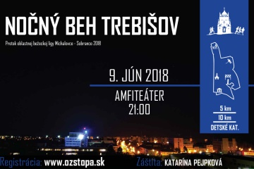 Nočný beh Trebišov 2018