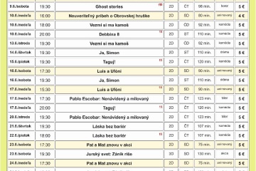 Kino Slávia Trebišov ponúka filmové tituly