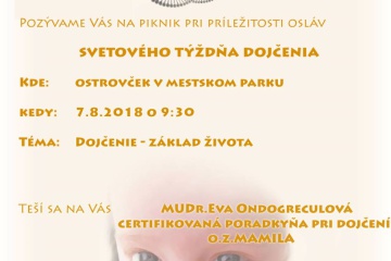 Piknik mamičiek pri príležitosti Svetového týždňa dojčenia