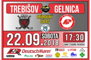 Hokejový zápas:  HK 2016 Trebišov  - HC Rebellion Gelnica