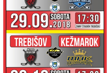 Hokejový zápas:  HK 2016 Trebišov  - CIARKO 58 SANOK