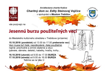 Jesenná burza použiteľných vecí
