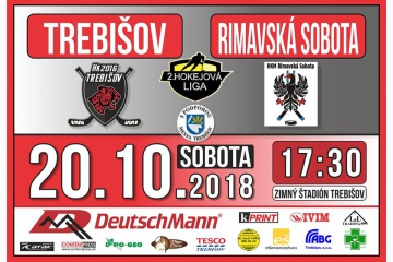 Hokejový zápas:  HK 2016 Trebišov  - HKM Rimavská Sobota