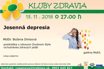 Kluby zdravia - Jesenná depresia