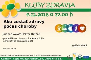 Kluby zdravia: Ako zostať zdravý počas choroby