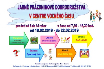 Jarné prázdniny v Centre voľného času v Trebišove