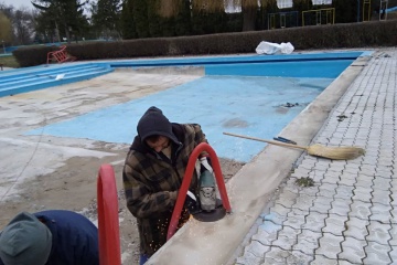 Obnova detského bazéna v areáli AVŠ