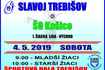 Hádzanársky zápas 1. žiackej ligy - východ: Slavoj Trebišov - ŠG Košice