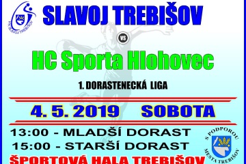 Hádzanársky zápas 1. dorasteneckej ligy: Slavoj Trebišov - HC Sporta Hlohovec