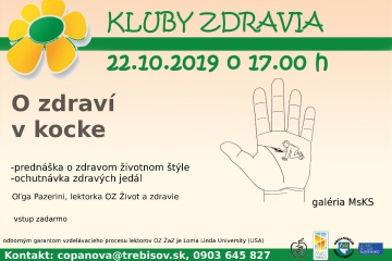 Kluby zdravia: O ZDRAVÍ V KOCKE