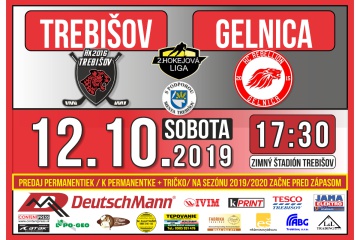 Hokejový zápas:  HK 2016 Trebišov  - HC Rebellion 2015 Gelnica