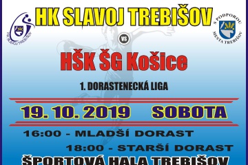 Hádzanársky zápas 1. dorasteneckej ligy: HK Slavoj Trebišov - HŠK ŠG Košice