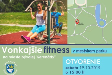 Otvorenie vonkajšieho fitness