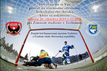 Slávnostné otvorenie hokejbalového ihriska v Trebišove