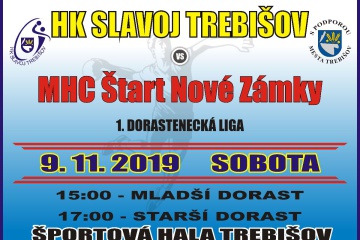 Hádzanársky zápas 1. dorasteneckej ligy: HK Slavoj Trebišov - MHC Štart Nové Zámky