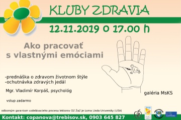 Kluby zdravia - Ako pracovať s vlastnými emóciami