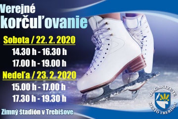 Korčuľovanie pre verejnosť - 22. a 23. február 2020