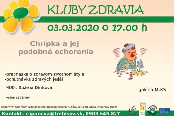 Kluby zdravia: Chrípka a jej podobné ochorenia