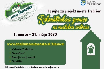 Hlasovanie za projekt „Rekonštrukcia zvonice na Mestskom cintoríne v Trebišove“