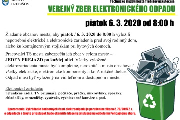 VEREJNÝ ZBER ELEKTROODPADU