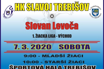 Hádzanársky zápas 1. žiackej ligy - Východ: HK Slavoj Trebišov - Slovan Levoča